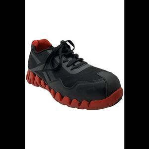 Reebok Men's Zig Pulse Work SD10 Comp Toe  Sneaker Black/Red - Medium